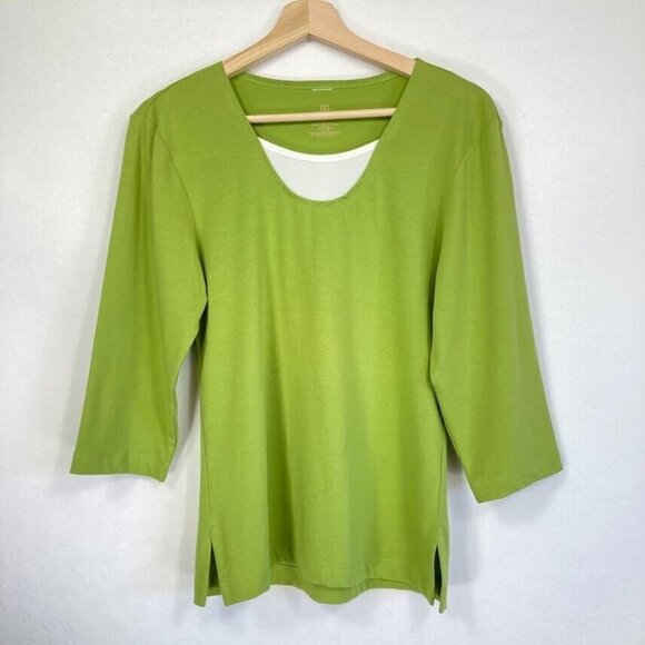 🔥3/$15🔥Gabrielle Rohde Royce Scoop Neck Stretch T-Shirt Back to School Bold XS - Picture 1 of 4